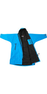 2021 Dryrobe Advance Long Sleeve Premium Outdoor Changing Robe / Poncho DR104 - Cobalt Blue / Black