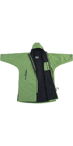 2022 Dryrobe Advance Long Sleeve Premium Outdoor Changing Robe /  Poncho DR104 - Forest Green / Black