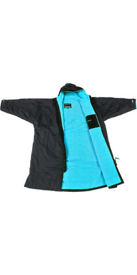 2022 Dryrobe Advance Long Sleeve Changing Robe / Poncho DR104 - Black / Blue