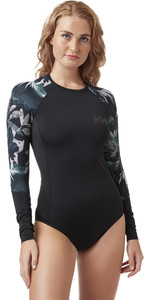 2021 Helly Hansen UV-bodysuit Voor Dames 30355 - Zwart