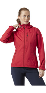 2021 Helly Hansen Womens Crew Hooded Jacket 33899 - Red