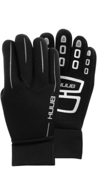 2022 Huub 3mm Wetsuit Swim Gloves A2-SG19 - Black / Silver
