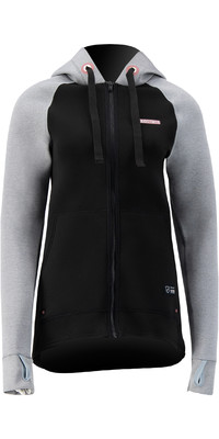 2023 Prolimit Womens 1.5mm Wetsuit Zipped SUP Hoody 14715 - Light Grey / Black