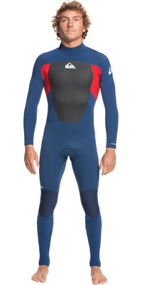 2022 Quiksilver Mens Prologue 3/2mm Back Zip Wetsuit EQYW103134 - Insignia / High Risk