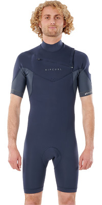 2021 Rip Curl Men Dawn Patrol Eco 2mm Chest Zip Shorty Wetsuit WSP9GV - Slate