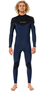 2022 Rip Curl Masculino Dawn Patrol Calor 5/3mm Wetsuit Com Back Zip Navy