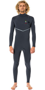 2022 Rip Curl Mens E-Bomb 5/3mm Zip Free Wetsuit WSMYXE - Charcoal
