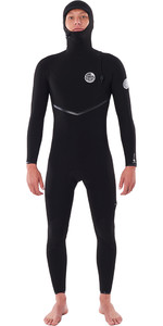 2023 Rip Curl Mens E-Bomb 5/4mm Zip Free Hooded Wetsuit WSM5JE - Black
