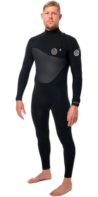 2023 Rip Curl Mens Flashbomb Heatseeker 4/3mm Zip Free Wetsuit WST5QF - Black
