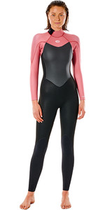 2022 Rip Curl Femme Omega 3/2mm Gbs Back Zip Wetsuit Wsm9lw - Vieux Rose