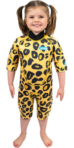 2023 Saltskin Junior 2mm Back Zip Shorty Wetsuit STSKNLEOPD02 - Leopard