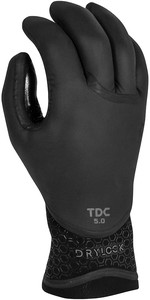 2023 Xcel Drylock 5mm 5 Finger Wetsuit Gloves XW21ACV59387 - Black