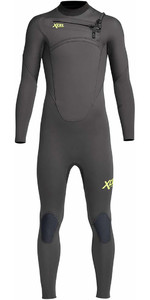 2021 Xcel Junior Comp 5/4mm Wetsuit Met Chest Zip Xw21kn54zxc0g - Graphite