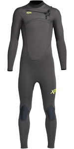 2023 Xcel Junior Comp 4/3mm Chest Zip Wetsuit KN43ZX - Graphite