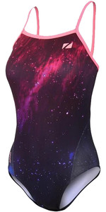2022 Zone3 Cosmic 2.0 Color Blast Costume Da Bagno Con Spalline Posteriori Sw18wcos - Color Blast / Fluro Pink
