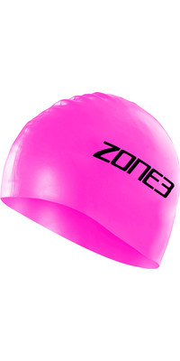 2024 Zone3 Silikone Svømmehætte Sa18scap - Hi-vis Pink