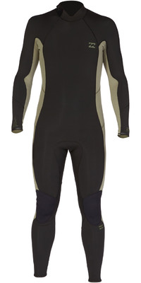 2022 Billabong Hombres Absolute 5/4mm Back Zip Neopreno F45M28 - Military