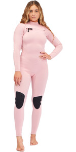 2023 Billabong Des Femmes Salty Jourz 4/3mm Chest Zip Wetsuit F44f10 - Sea Pink