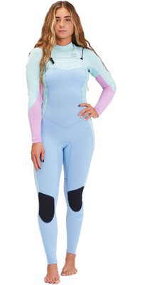 2022 Billabong Womens Synergy 5/4mm Chest Zip Wetsuit F45F35 - Iceberg