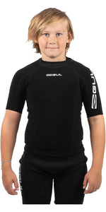 2022 Gul Junior Evotherm Thermal Short Sleeve Top Ev0063-B9 Black