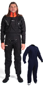 2022 Gul Mens Code Zero Stretch U-zip Drysuit With Con Zip Gm0368-b9 - Black