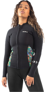 2023 Gul Giacca Da Muta Da Donna Gul Con Cerniera Front Zip La6301-c1 - Nero / Jungle