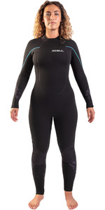 2023 Gul Womens Response 4/3mm GBS Back Zip Wetsuit RE1248-C1 - Black