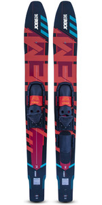 2023 Jobe Hemi Combo Skis 202422001 - Vermelho / Azul