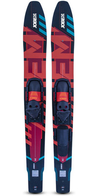 2024 Jobe Hemi Combo Skis 202422001 - Vermelho / Azul