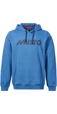 2023 Musto Felpa Con Cappuccio Con Logo Da Uomo 82446 - Blu Marino