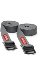 2022 Northcore D-Ring 5M Roof Rack Straps / Tie Downs NOCO22B - Grey