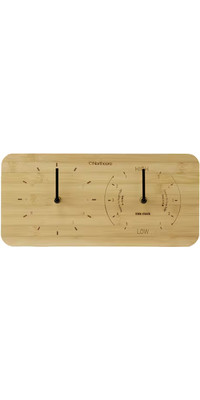2023 Northcore Wall Mounted Bamboo Time & Tide Clock Landscape NOCO88D