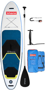 2022 Ohana 10'6" Pacote Stand Up Paddle Board Inflável Freeride - Remo, Prancha, Bolsa, Bomba E Trela