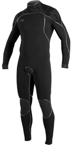 2022 O'Neill Mens Psycho One 4/3mm Back Zip Wetsuit 4965 - Black