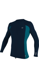 2022 O'neill Premium Skins Heren Lycra Vest Met Lange Mouwen 4170b - Abyss / Tide Pool