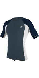 2022 O'neill Premium Skins Heren Lycra Vest Met Korte Mouwen 4169b - Cadet Blauw / Wit / Abyss