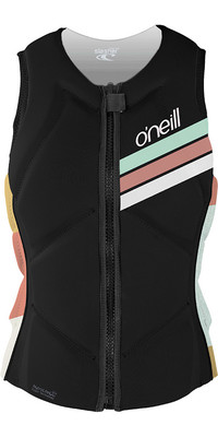 2022 O'Neill Womens Slasher Comp Impact Vest 4938EU - Black / Jasmine