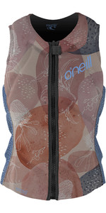 2022 O'neill Damen Slasher Comp Impact Weste 4938eu - Desert Bloom / Drift Blue