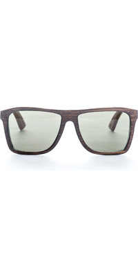 2022 Ollywood Bondi Beach Sunglasses 1402 - Dark / Light Oak