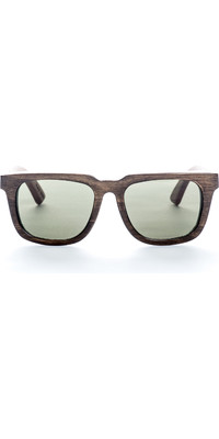 2022 Ollywood Caribbean Class Sunglasses 1403 - Dark / Light Oak