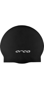 2022 Orca Silicone Swim Cap DVA00050 - Black
