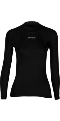 2024 Orca Frauen Neoprene Long Sleeve Base Layer T-Shirt MAZ4TT01 - Black