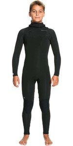 2023 Quiksilver Boys Everyday Sessions Hooded 4/3mm Chest Zip Wetsuit EQBW203006 - Black
