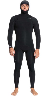 2023 Quiksilver Mens Everyday Sessions 5/4/3mm Hooded GBS Chest Zip Wetsuit EQYW203030 - Black