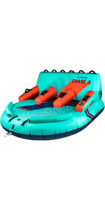 2022 Radar The Chase Lounge 3 Person Towable Tube 227005 - Mint / Navy / Red