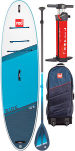 2022 Red Paddle Co 10'8 Ride Stand Up Paddle Board , Tas, Pomp, Paddle & Leash - Hybrid Stoer Pakket
