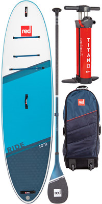 2023 Red Paddle Co 10'8 Ride Stand Up Paddle Board , Tas, Pomp, Peddel En Riem - Prime-pakket