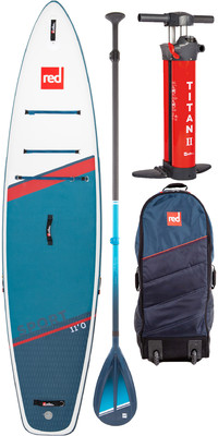  Red Paddle Co 11'0 Sport Stand Up Paddle Board Sac, Pompe, Pagaie Et Leash - Hybrid Paquet Solide