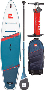 2022 Red Paddle Co 11'0 Sport Stand Up Paddle Board , Tasche, Pumpe, Paddel & Leine - Prime-Paket