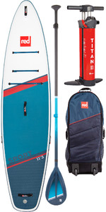 2022 Red Paddle Co 11'3 Sport Stand Up Paddle Board , Tasche, Pumpe, Paddel & Leine - Hybrid Tough Package
